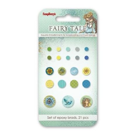 Ćwieki dekoracyjne ScrapBerry's 21szt, Fairy Tale